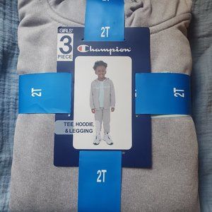 NWT Champion jacket shirt pant set 2T